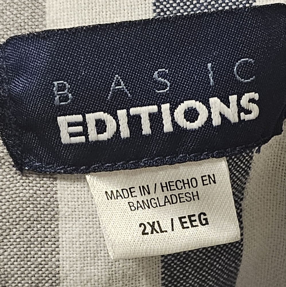 Basic Editions Button Down Short Sleeve - image 3